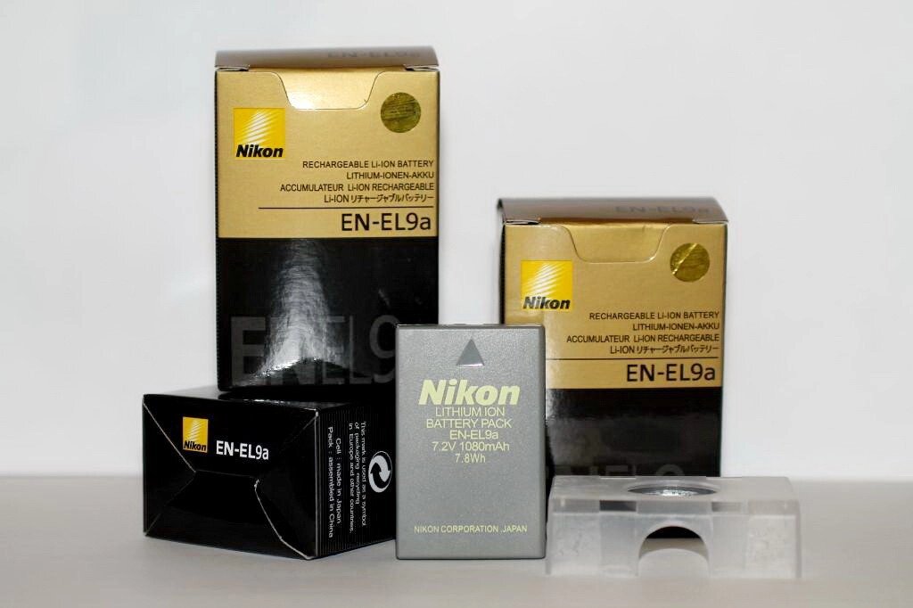 Акумулятор для фотоапаратів NIKON D40, D60, D40x, D3000, D5000, D3x - EN-EL9a - знижка
