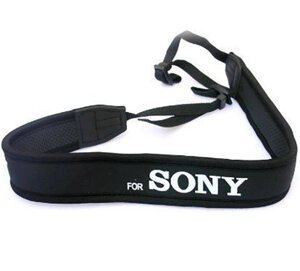 Плече шийний ремінь для камер Sony (неопрен) - чорний
