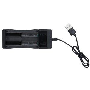 Зарядний пристрій з USB-JR2020-2 для 2 батарей, таких як 18650, 14500, 16340 (CR123A), 10440, 18500