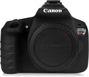 Захисний силіконовий чохол для фотоапаратів Canon EOS 1300D (T6) - чорний