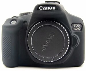 Захисна силіконова обкладинка для камер Canon EOS 1500D, 1300D - Чорний