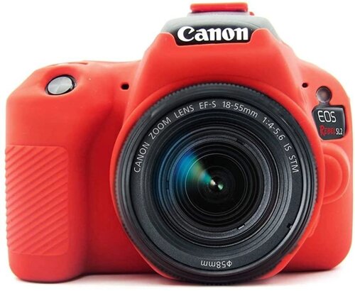 Захисний силіконовий чохол для фотоапаратів Canon EOS 200D, 200D II, 250D - червоний