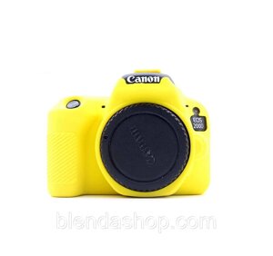 Захисний силіконовий чохол для фотоапаратів Canon EOS 200D, 250D, 200D II - жовтий