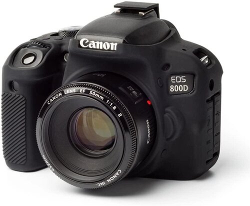 Захисний силіконовий чохол для фотоапаратів Canon EOS 800D (T7I) - чорний