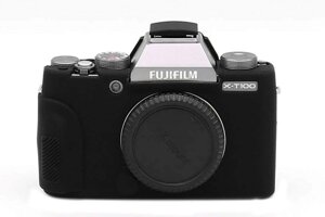 Захисний силіконовий чохол для фотоапаратів FujiFilm X-T100 - чорний