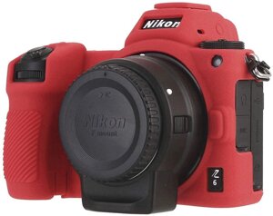 Захисний силіконовий чохол для фотоапаратів Nikon Z6, Z6 II, Z7, Z7 II - червоний