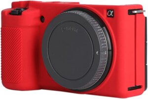 Захисний силіконовий чохол для фотоапаратів SONY ZV-E10 - червоний