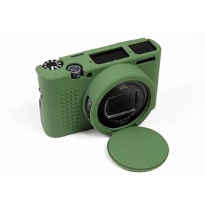 Захисна силіконова кришка з кришкою Puluz DCA1585G для Sony RX100 VII / RX100 M7 Камери - Зелений