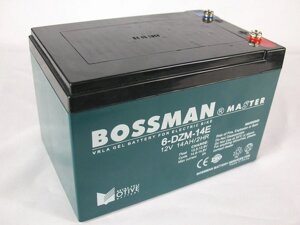 Акумулятор Bossman Master 12V 14Ah (6-DZM-14E) GEL для електровелосипеда (під гвинти)