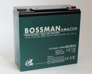 Акумулятор Bossman Master 12V 20Ah (6-DZM-20E) для електровелосипеда