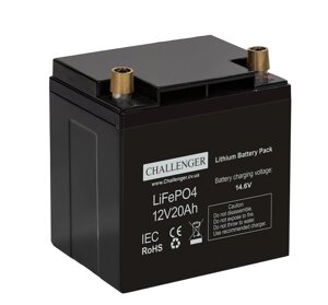 Акумулятор Challenger LiFePO4 12V 20Ah з BMS у комплекті