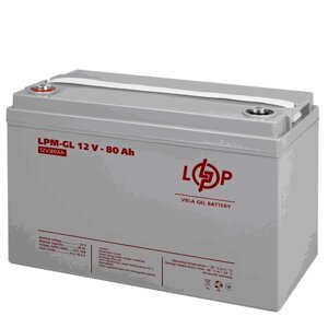 Акумулятор гелевий LogicPower LPM-GL 12V - 80 Ah (15267)