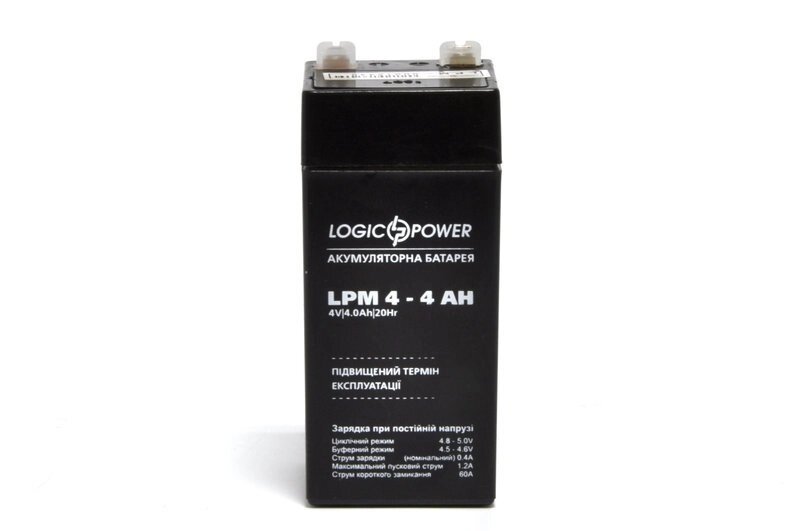Акумулятор AGM LogicPower LPM 4-4 AH (4135) від компанії Центр технічних рішень - фото 1