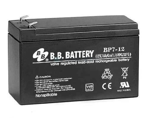 Акумулятор B. B. BATTERY BP7/7.2-12/T1 від компанії Центр технічних рішень - фото 1