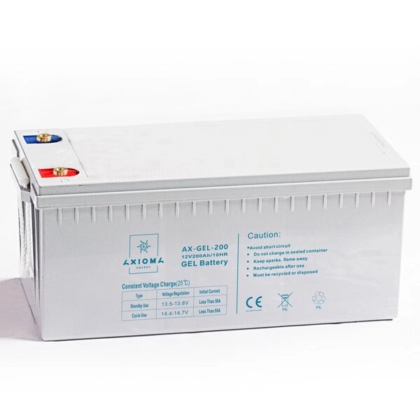 Акумулятор гелевий AXIOMA energy AX-GEL-200 (200Аг, 12В) від компанії Центр технічних рішень - фото 1