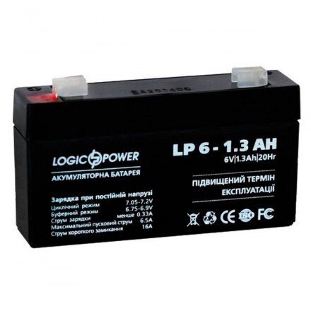Акумулятор LogicPower LPM 6-1,3 AH (4157) від компанії Центр технічних рішень - фото 1