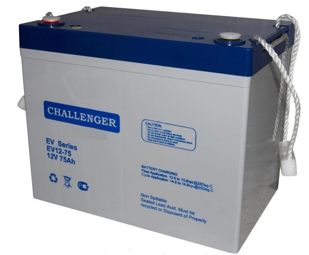 Акумуляторна батарея Challenger EV 12-75 від компанії Центр технічних рішень - фото 1