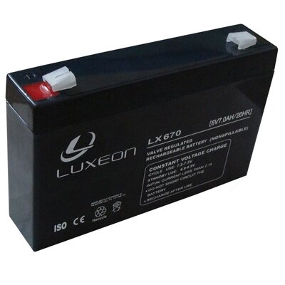Акумуляторна батарея LUXEON LX 6-7 від компанії Центр технічних рішень - фото 1