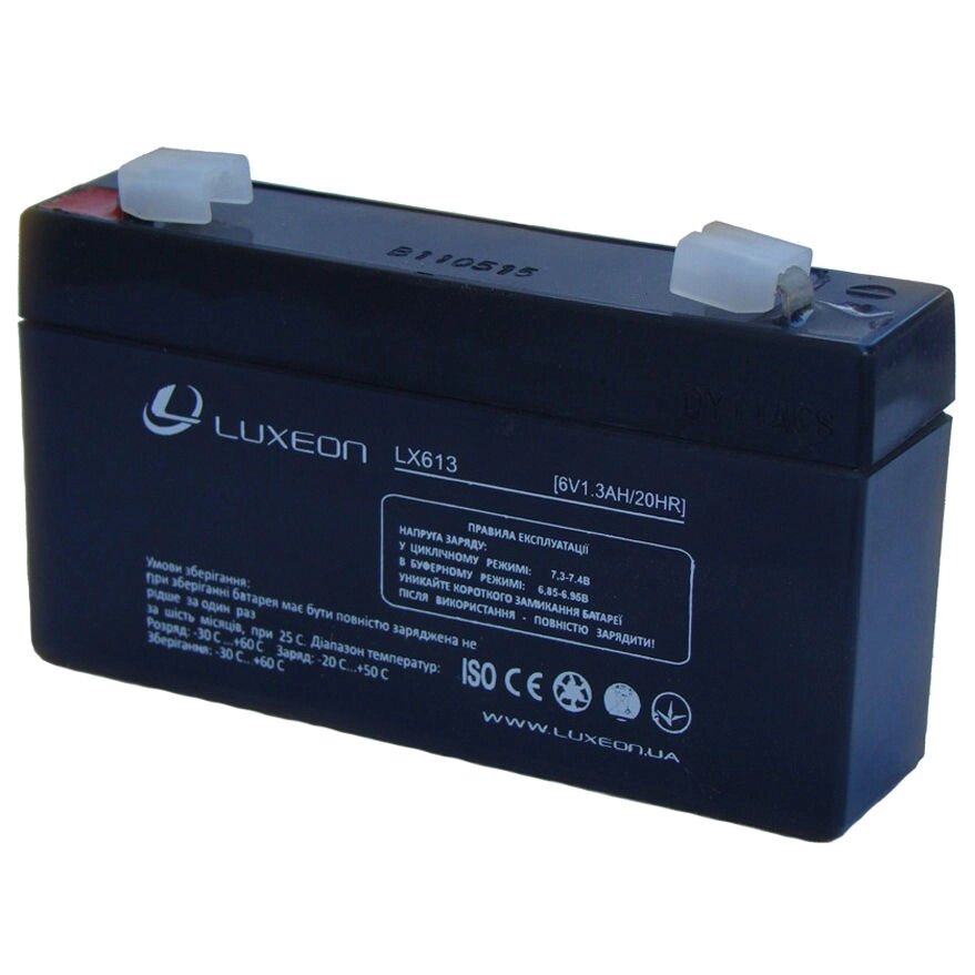 Акумуляторна батарея LUXEON LX 613 від компанії Центр технічних рішень - фото 1