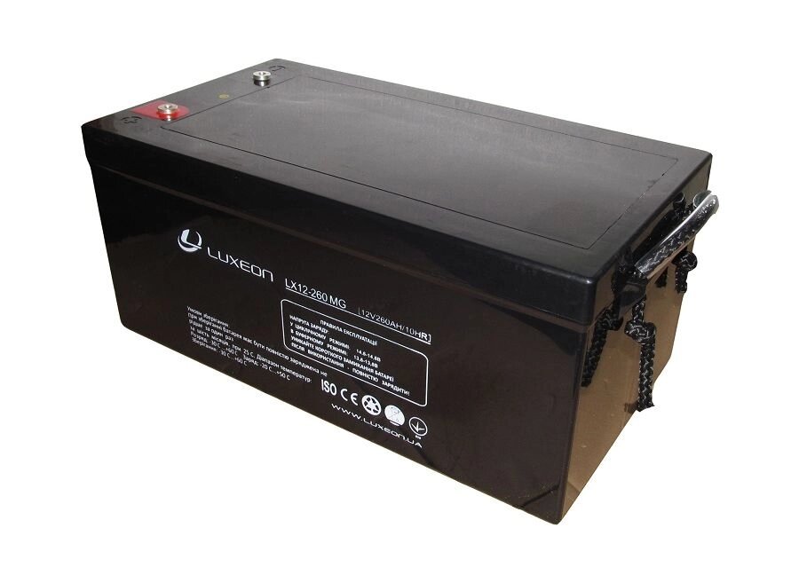 Акумуляторна батарея LUXEON LX12-260MG (12В, 260Ач) від компанії Центр технічних рішень - фото 1