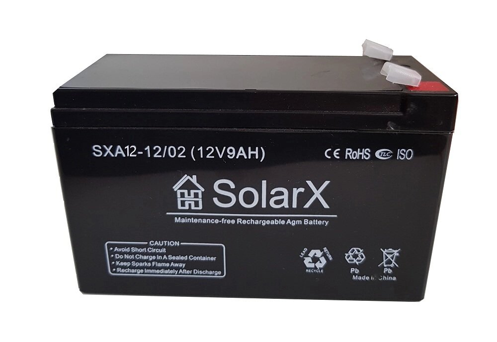 Акумуляторна батарея SolarX SXA 12-12 AGM від компанії Центр технічних рішень - фото 1