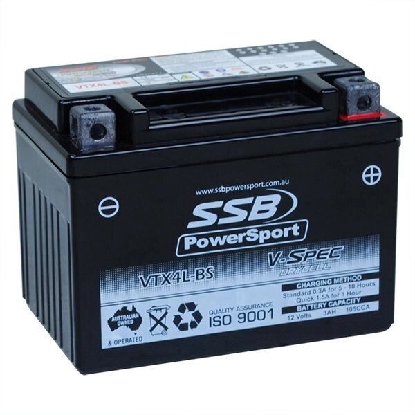 Акумуляторна батарея SSB VTX4L-BC (3 Ач, 1106885 мм) від компанії Центр технічних рішень - фото 1