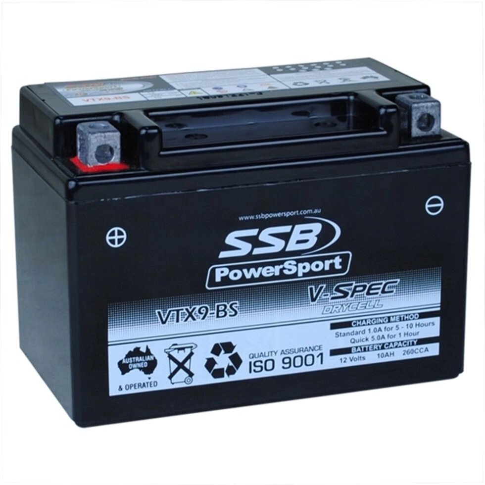 Акумуляторна батарея SSB VTX9-BS (10 Ач, 150 х 87 х 105 мм) від компанії Центр технічних рішень - фото 1