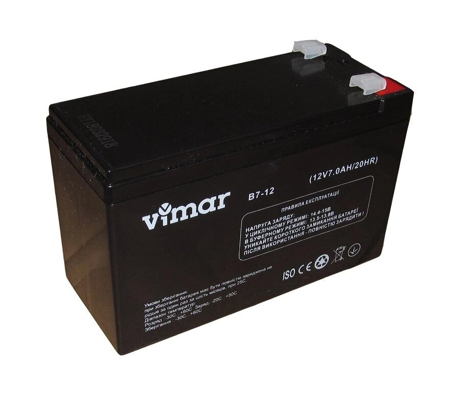 Акумуляторна батарея VIMAR B7-12 (12 В, 7 Ач) від компанії Центр технічних рішень - фото 1