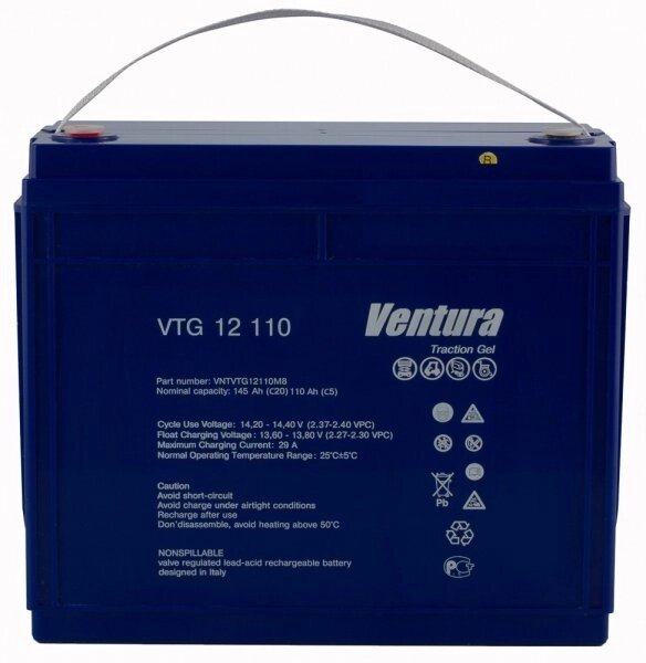 Акумуляторна тягова батарея Ventura VTG 12-110 M8 110 Ач від компанії Центр технічних рішень - фото 1
