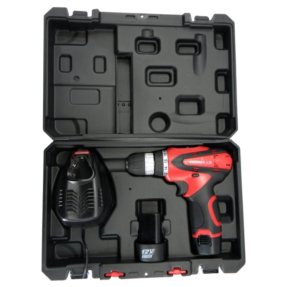 Акумуляторний шуруповерт SAKUMA SD1203C (1 акб, валіза, набір) від компанії Центр технічних рішень - фото 1