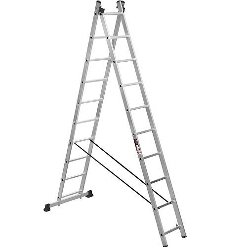 Алюмінієва двосекційна сходи Stark SVHR 2x10 від компанії Центр технічних рішень - фото 1