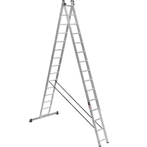Алюмінієва двосекційна сходи Stark SVHR 2x15 Pro