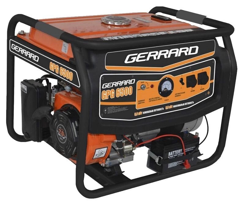Бензиновий генератор GERRARD GPG6500 від компанії Центр технічних рішень - фото 1