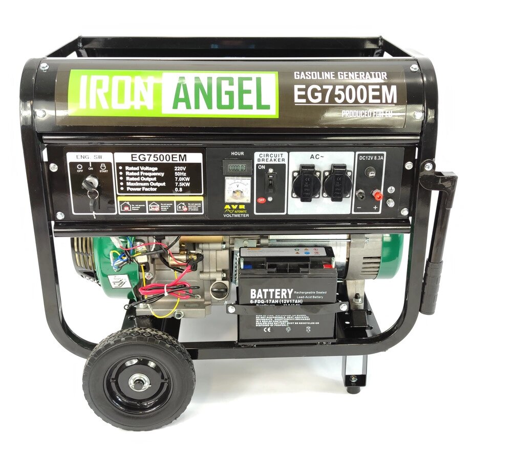 Бензиновий генератор Iron Angel EG 7500 EM від компанії Центр технічних рішень - фото 1