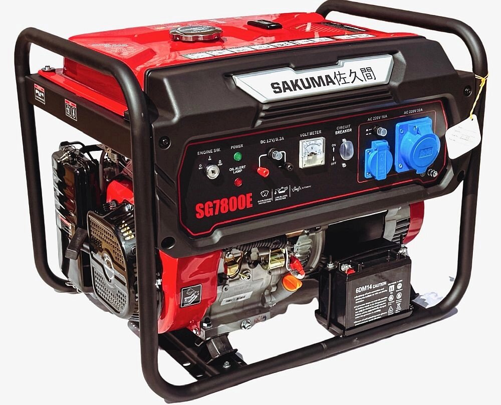 Бензиновий генератор SAKUMA SG7800E (7,8KVA/6,5 кВт, 230 В) від компанії Центр технічних рішень - фото 1