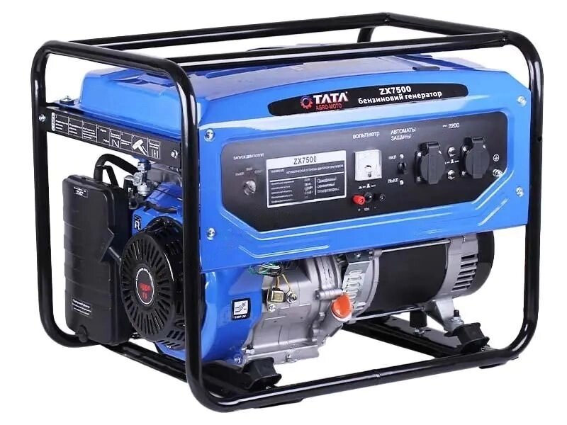 Бензиновий генератор з електростартером TATA ZX7500E 6KW від компанії Центр технічних рішень - фото 1