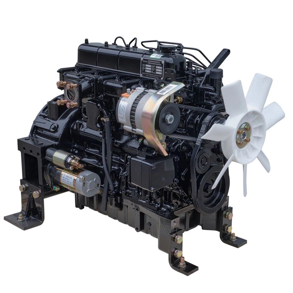 Дизельний двигун CF4B40T (40 к. с., водяна охолодж., ручний/електростарт) від компанії Центр технічних рішень - фото 1
