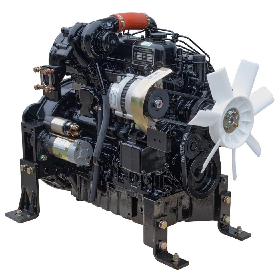 Дизельний двигун CF4B50T-Z (50 к. с., водяна охолодж., ручний/електростарт) від компанії Центр технічних рішень - фото 1