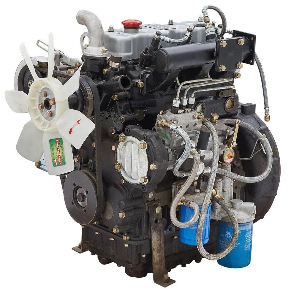 Дизельний двигун JDM 385 (DW 244 AHT/AHTX) (24 к. с., водяна охолодж., ручний/електростарт) від компанії Центр технічних рішень - фото 1