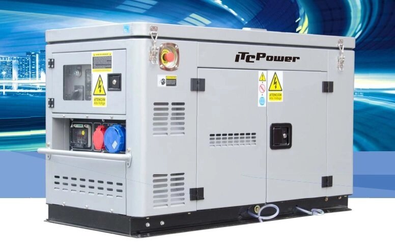 Дизельний генератор ITC POWER DG12000XSE-T 10 кВт від компанії Центр технічних рішень - фото 1