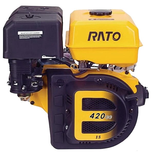 Двигун бензиновий RATO R420 DE (15 к. с., електростарт, 25 мм) від компанії Центр технічних рішень - фото 1