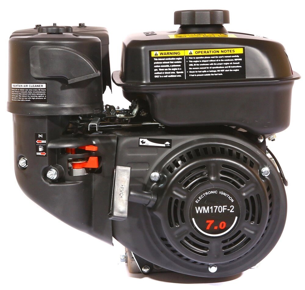 Двигун бензиновий WEIMA WM170F-1050(R) New (7 к. с., для WM1050, Фаворит редуктор, шпонка 15 мм) від компанії Центр технічних рішень - фото 1