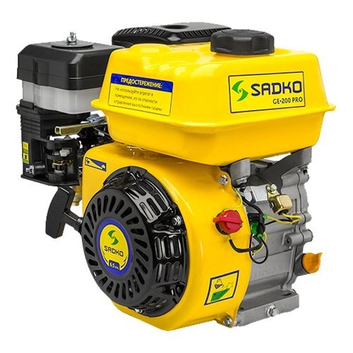 Двигун SADKO GE-200 PRO з повітряним фільтром в масляній ванні (6,5к. с., 19мм, шпонка) від компанії Центр технічних рішень - фото 1