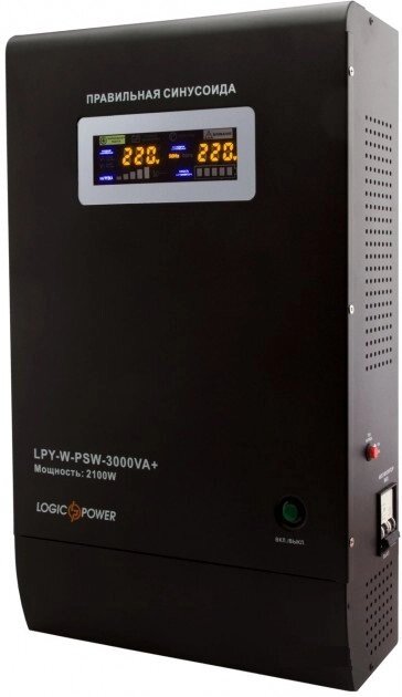 Джерело безперебійного живлення Logicpower LPY-W-PSW-3000VA+ (4147) від компанії Центр технічних рішень - фото 1