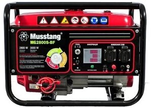 Газовий генератор MUSSTANG MG2800S-Bi Fuel Електростартер газ / бензин