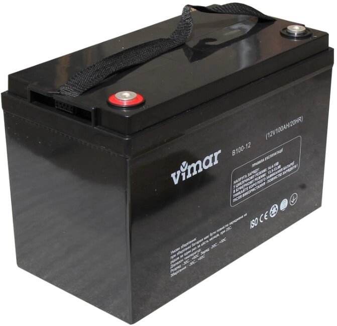 Гелевий акумулятор VIMAR B100-12 12В 100Ач від компанії Центр технічних рішень - фото 1