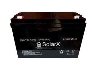 Гелевий акумулятор SolarX SXG 100-12 (12V 100AH)