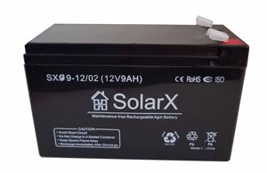 Гелевий акумулятор SolarX SXG 9-12 (12V 9Ah)