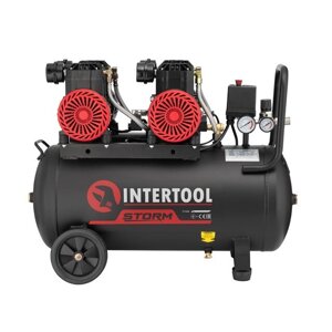 Компресор intertool PT-0030 (50л, 2х1,1квт, 8атм, 400л / хв)