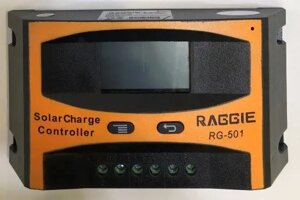 Контролер для сонячної батареї Raggie RG-501 10А USB, LCD